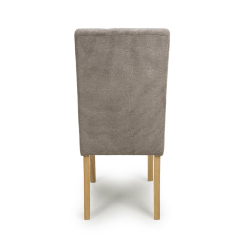 Moseley Dining Chair in Brown Tweed