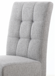 Moseley Dining Chair in Silver Grey Tweed