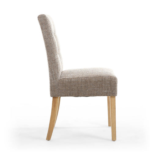 Moseley Dining Chair in Oatmeal Tweed