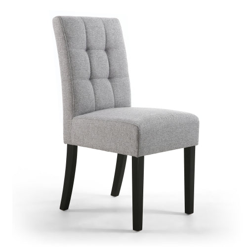 Moseley Dining Chair in Silver Grey Tweed