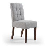 Moseley Dining Chair in Silver Grey Tweed