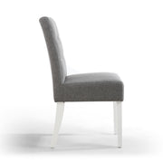 Moseley Dining Chair in Silver Grey Tweed