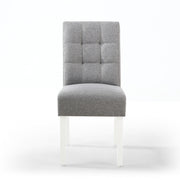 Moseley Dining Chair in Silver Grey Tweed