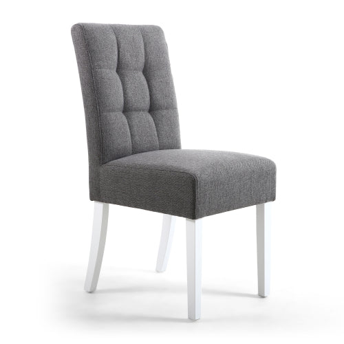 Moseley Dining Chair in Steel Grey Tweed