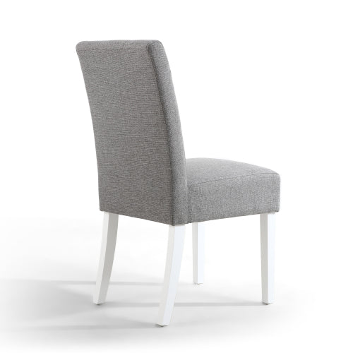 Moseley Dining Chair in Silver Grey Tweed