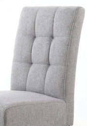 Moseley Dining Chair in Silver Grey Tweed