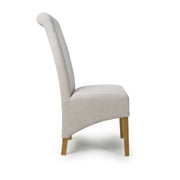 Krista Roll Back Dining Chair in Natural