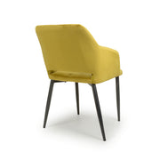 Nero Dining Chair in Lime Gold Velvet