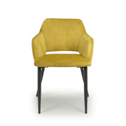 Nero Dining Chair in Lime Gold Velvet