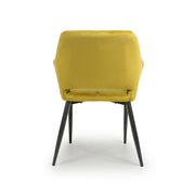 Nero Dining Chair in Lime Gold Velvet