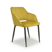 Nero Dining Chair in Lime Gold Velvet