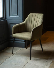 Oliver Dining Chair in Hunter Cotton