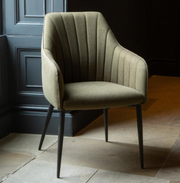 Oliver Dining Chair in Hunter Cotton