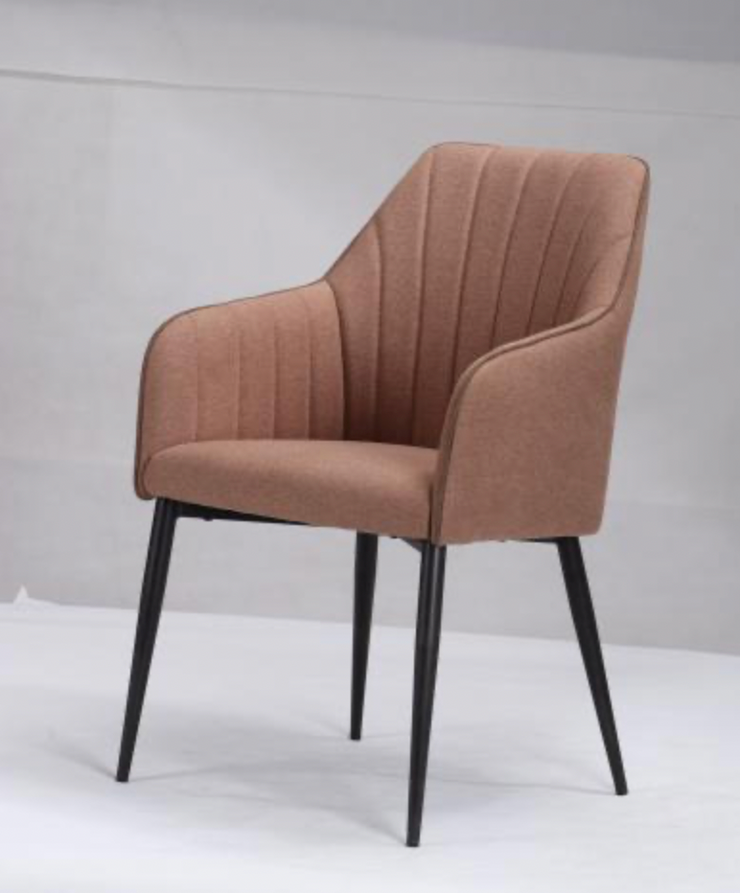 Oliver Dining Chair in Tawny Cotton