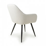 Olympia Dining Chair in Boucle White