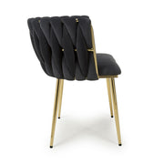 Ontario Dining Chair in Black Velvet