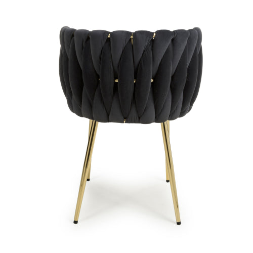 Ontario Dining Chair in Black Velvet