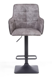 Orion Bar Stool in Suede Grey