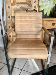 Clearance Sabina Dining Chair in Latte Leather