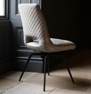 Parma Swivel Chair in Truffle Leather