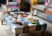 Patchwork Banquette Footstool