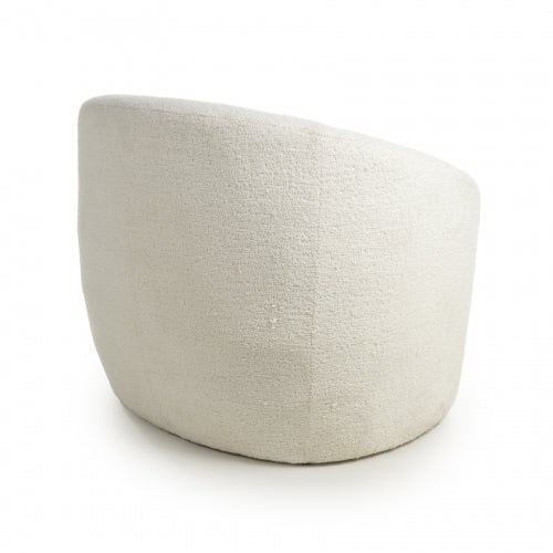 Petra Tub Chair in Vanilla White