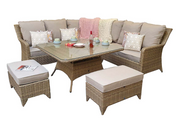 Sarah Corner Dining Set in Natural