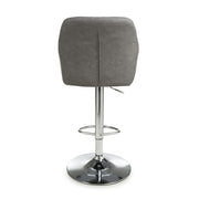 Serena Bar Stool in Charcoal Leather