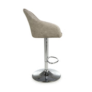 Serena Bar Stool in Mink Leather