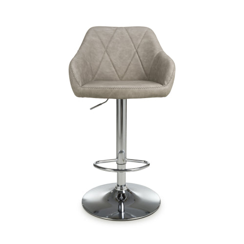 Serena Bar Stool in Mink Leather