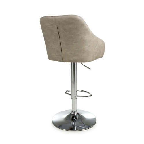 Serena Bar Stool in Mink Leather