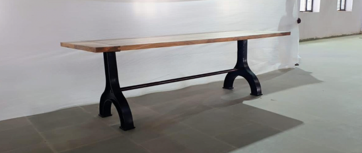 The Sleeper Wooden Dining Table with Monks Legs