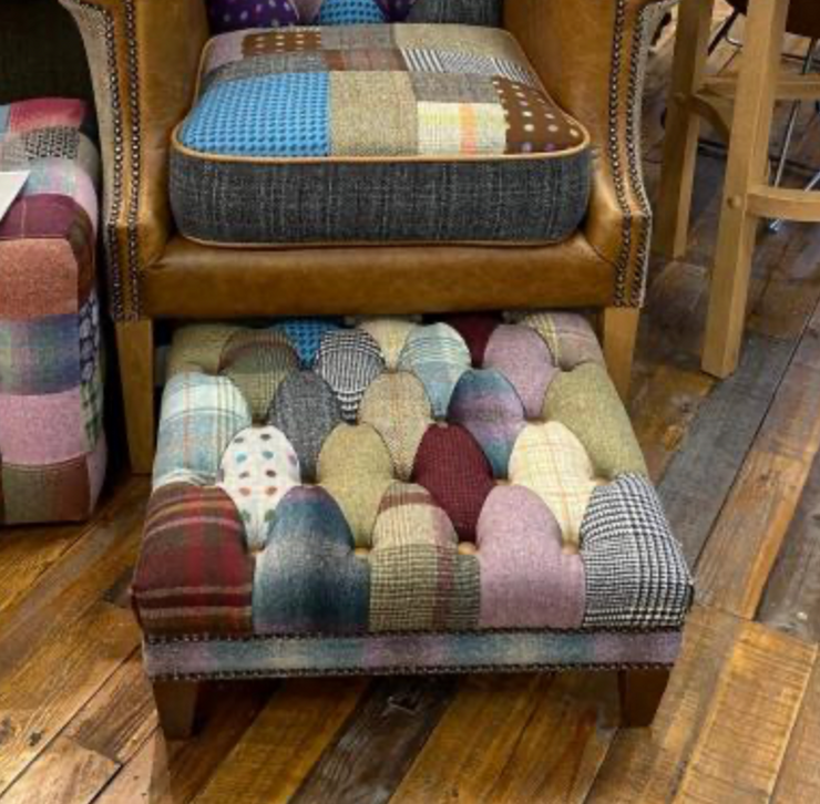 Patchwork Banquette Footstool