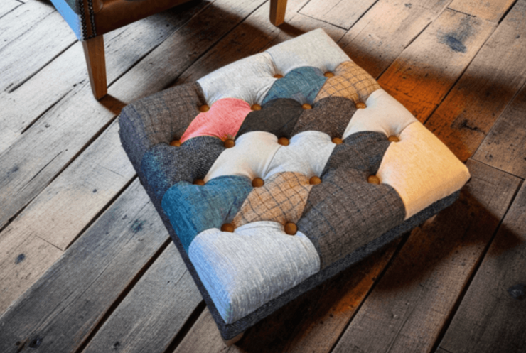 Patchwork Banquette Footstool