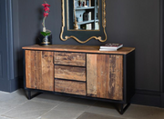 The Java Wooden Sideboard with Metal Legs