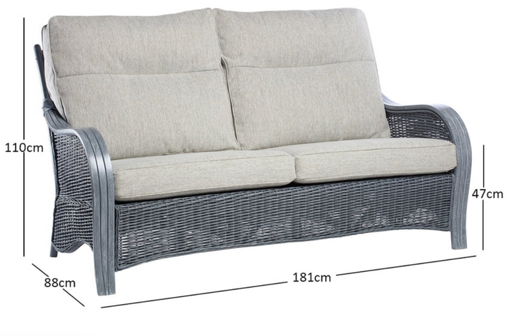 Turin Grey Lounge Set - C-Grade