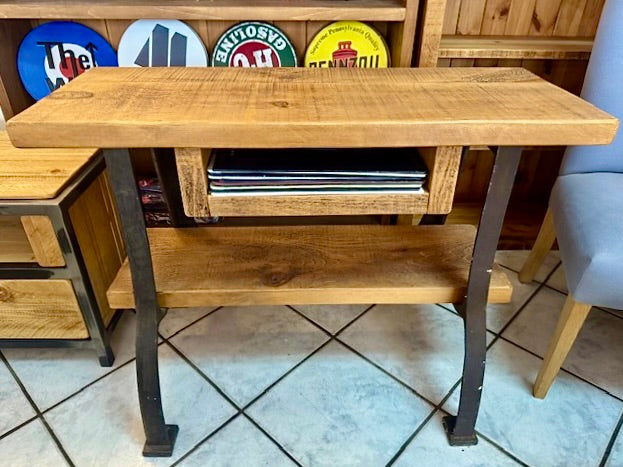 Clearance Waxed Industrial Console Table