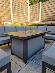 Bettina Corner Dining Set with Gas Fire Pit