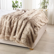 Animal Faux Fur Bed Throws