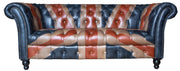 Chester Union Flag 2-Seater Sofa in Leather