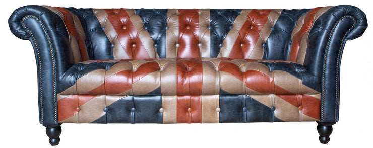 Chester Union Flag 2-Seater Sofa + Crompton Armchair