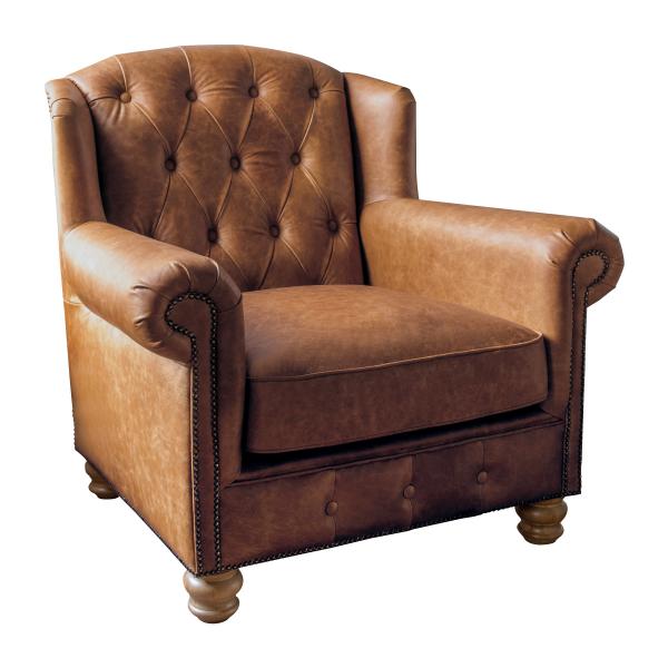 Clyde Armchair in Espresso Leather