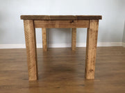 The Authentic Light Waxed Plank Dining Table with Bench