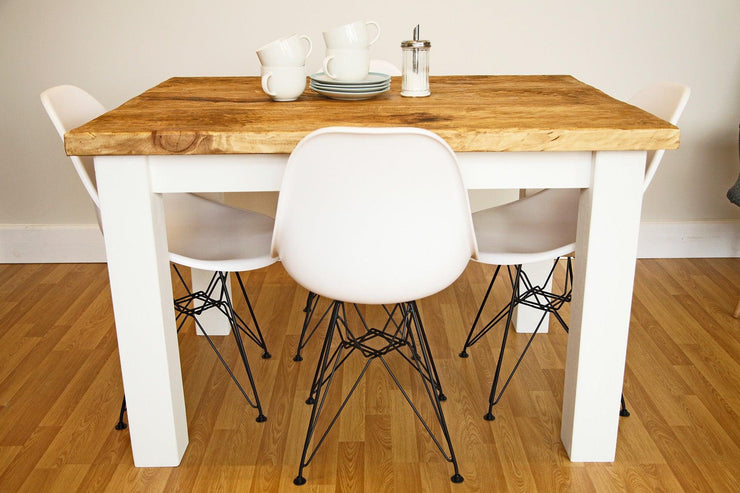 The Artisan White Painted Plank Dining Table