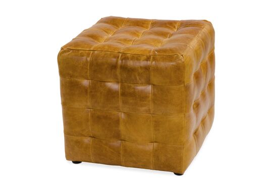 Caesar 2-Seater Sofa in Brown Cerrato + FREE Cube