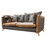Regal 3-Seater Sofa in Uist Night and Brown Cerrato - Kubek Furniture