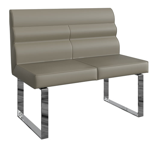 Idaho 1m Dining Bench with Back in Taupe