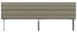 Idaho 2.2m Dining Bench with Back in Taupe