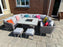 Danielle U-Shape Sofa Set With Fire Pit And Ice Bucket - Kubek Furniture