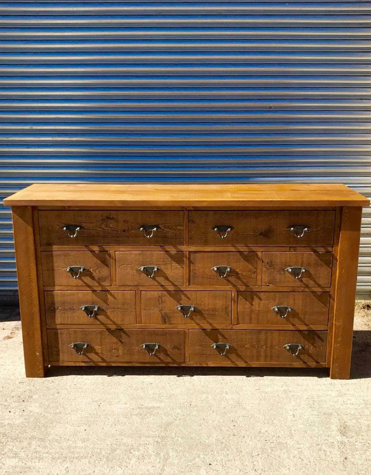 The Authentic Waxed Large Multi-Drawer Chest - Kubek Furniture